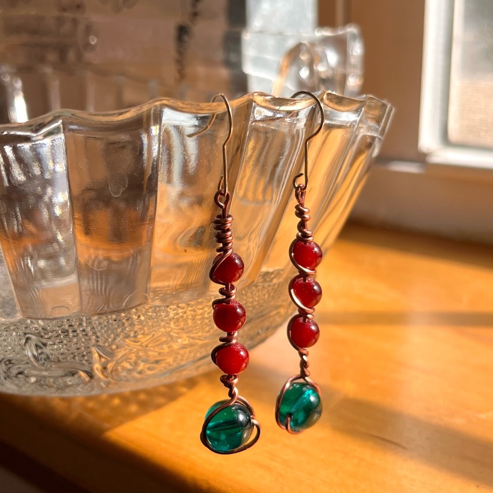 Scarlet Bronze Earrings